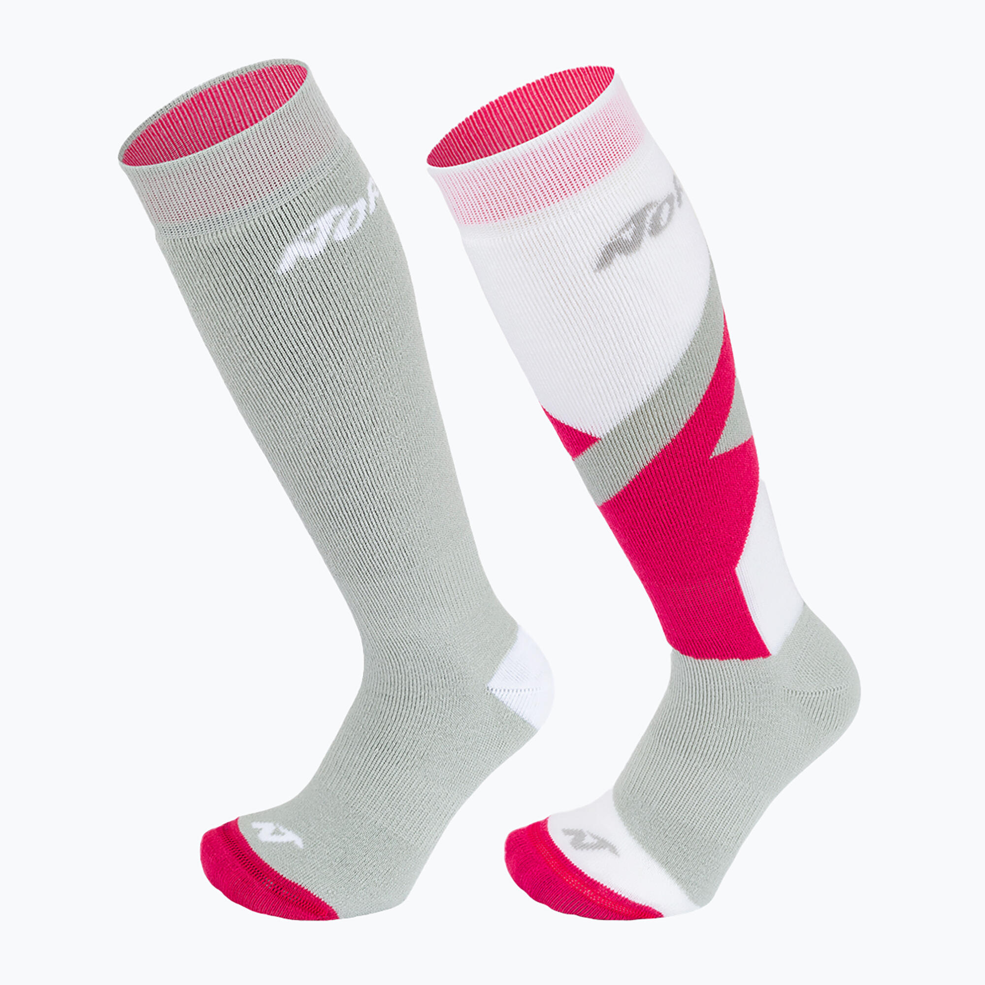 Nordica Jr Multisport Winter 2p - Calzini bambini grigio chiaro/corallo/bianco 4/4