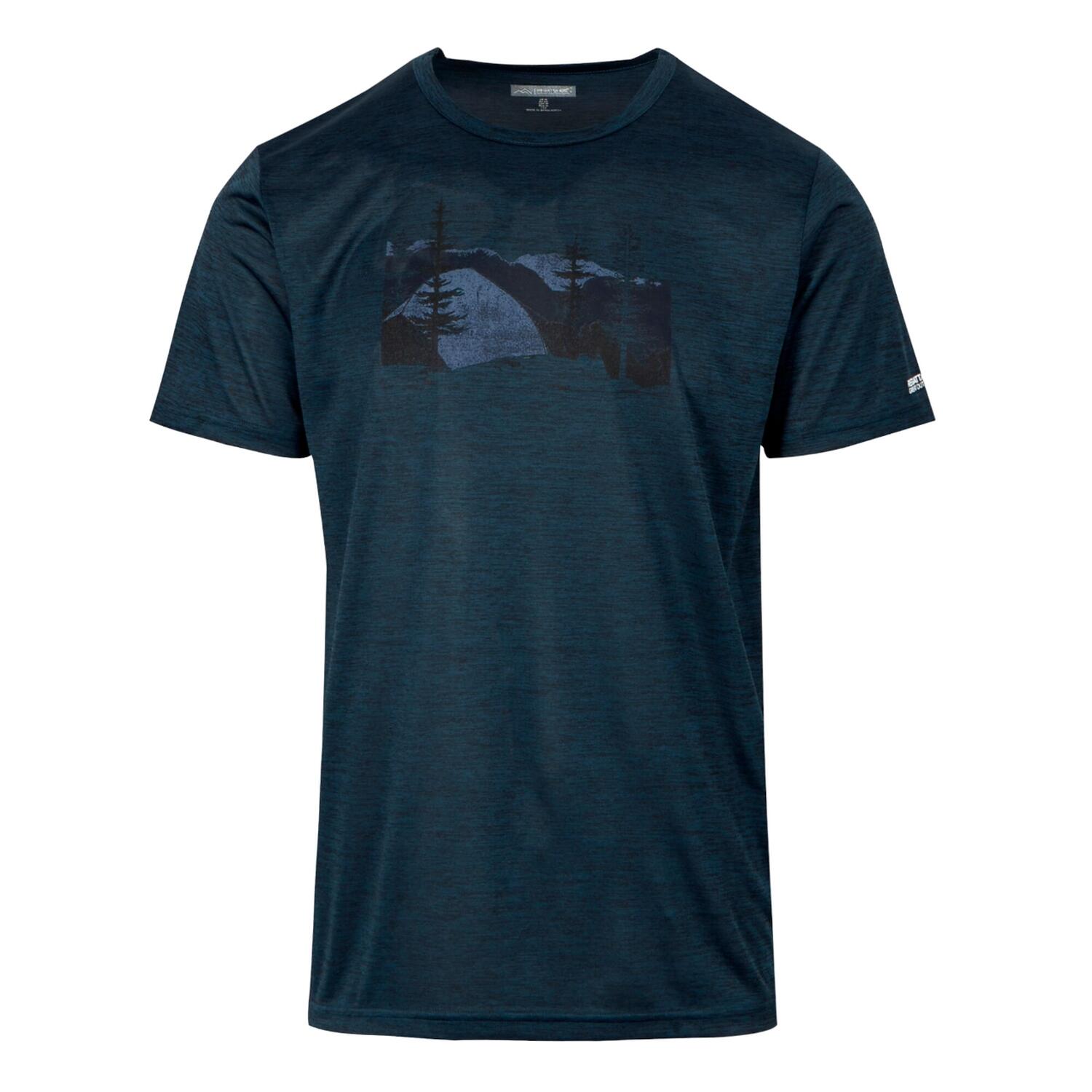 T-shirt fingal viii scenery marl para homem ganga luar