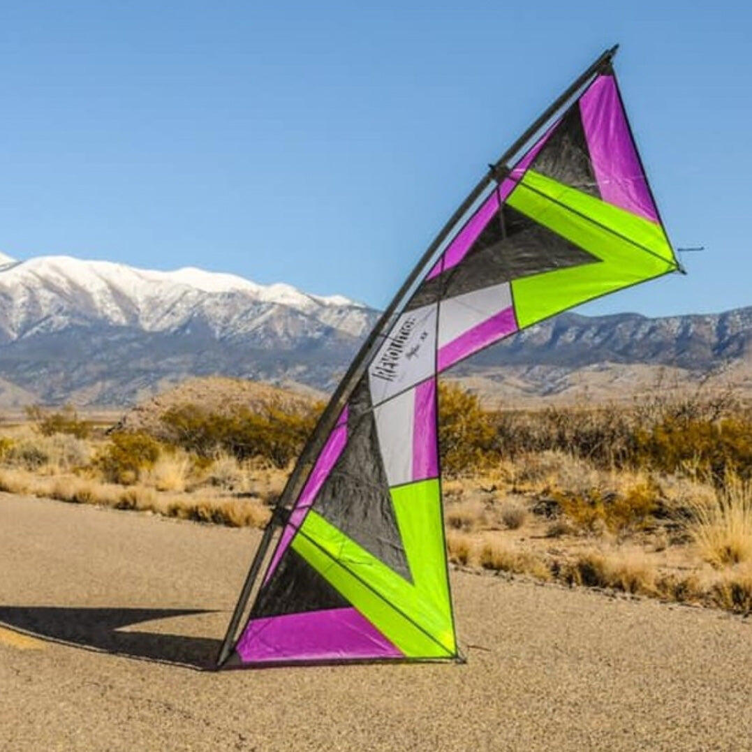 Cerf-volant 4 lignes - Revolution Kites - Reflex XX rouge et bleu 5/5