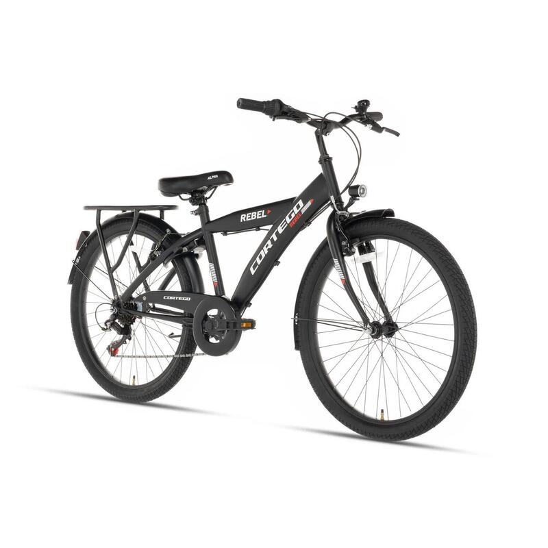 Cortego Rebel vélo pour garçon 26 pouces noir - 7 vitesses