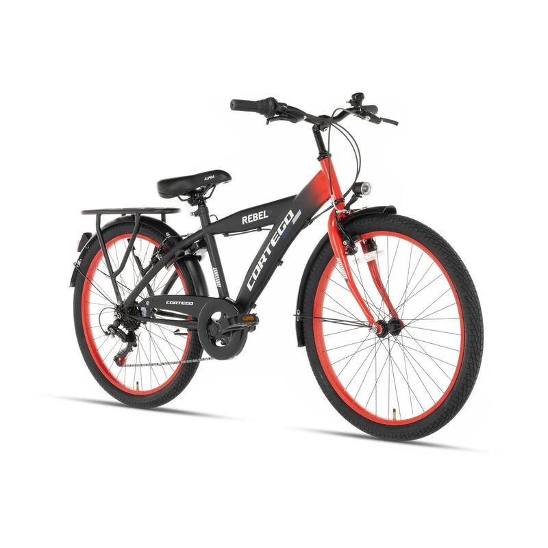 Cortego Rebel Jongensfiets 24 Inch Rood - 7 Versnellingen