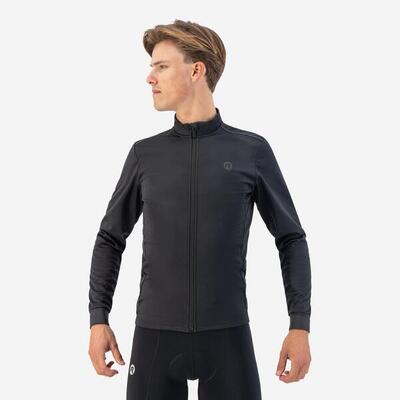 Fietsjack winter fietsjas heren wielrenjack core zwart