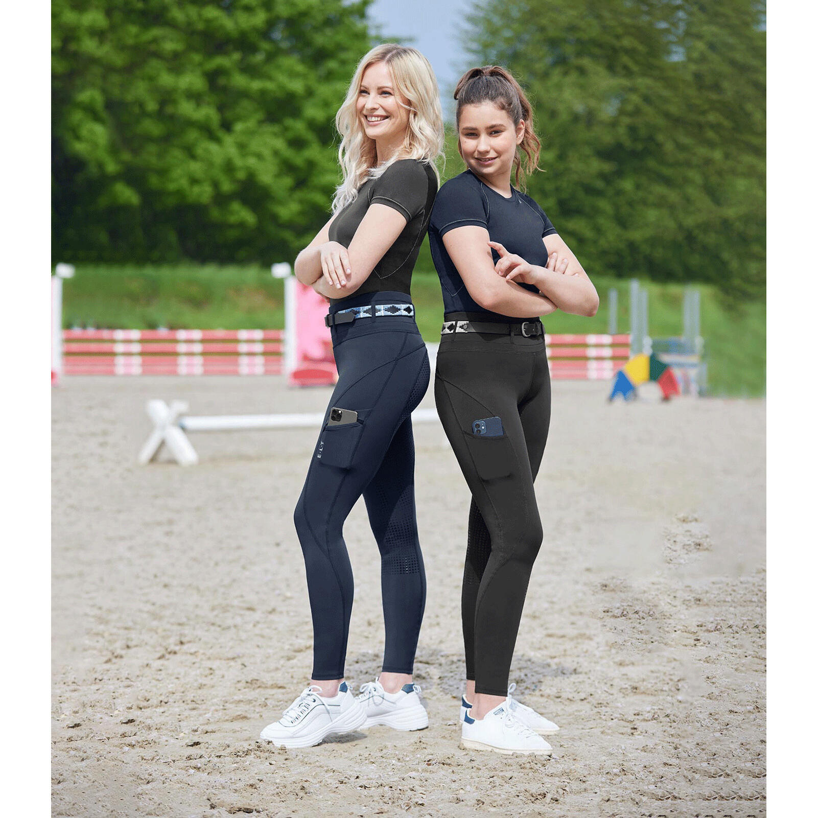 Legging équitation full grip femme ELT Hanna 2/3