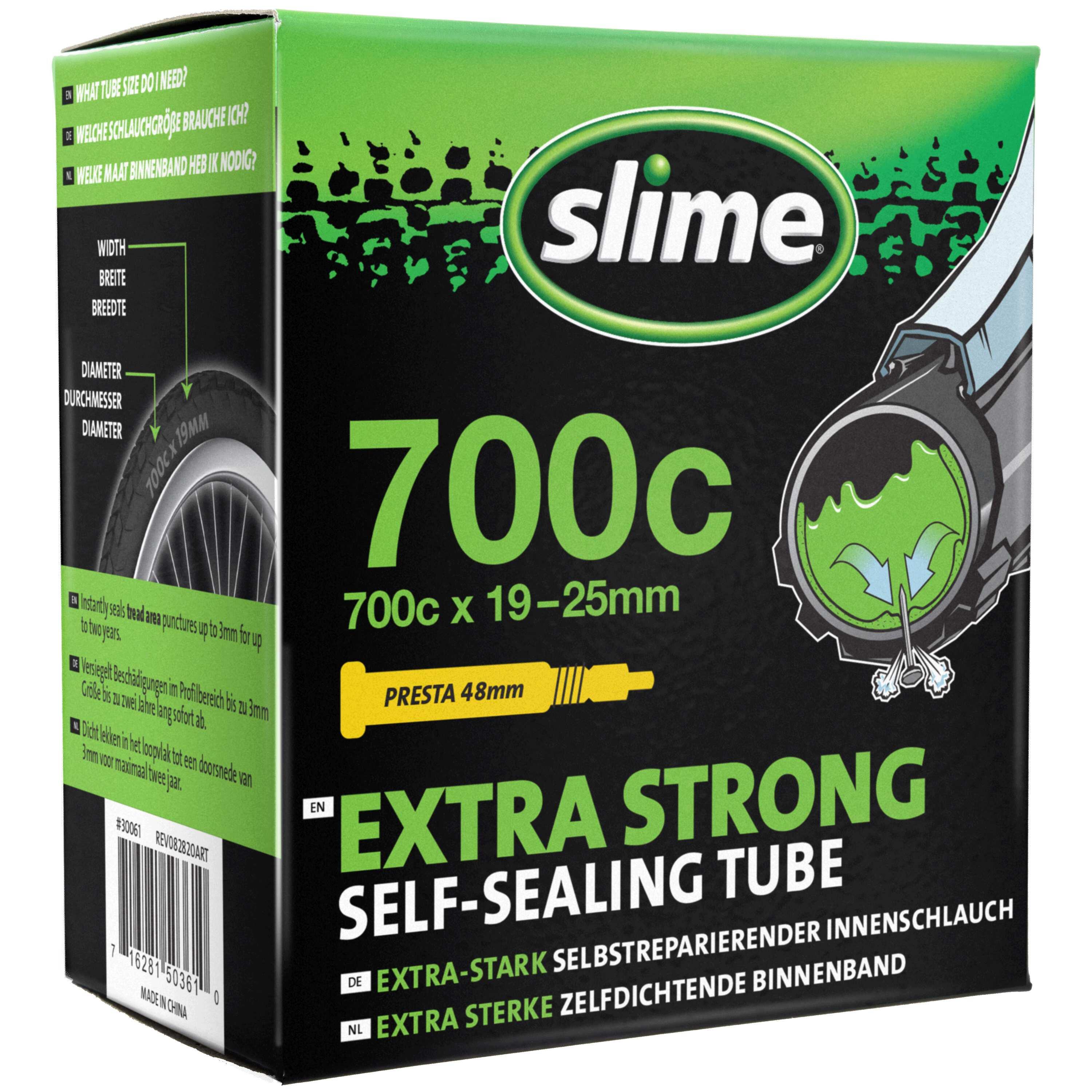 SLIME Slime Smart Tube - 700cc x 19-25 - Presta Valve