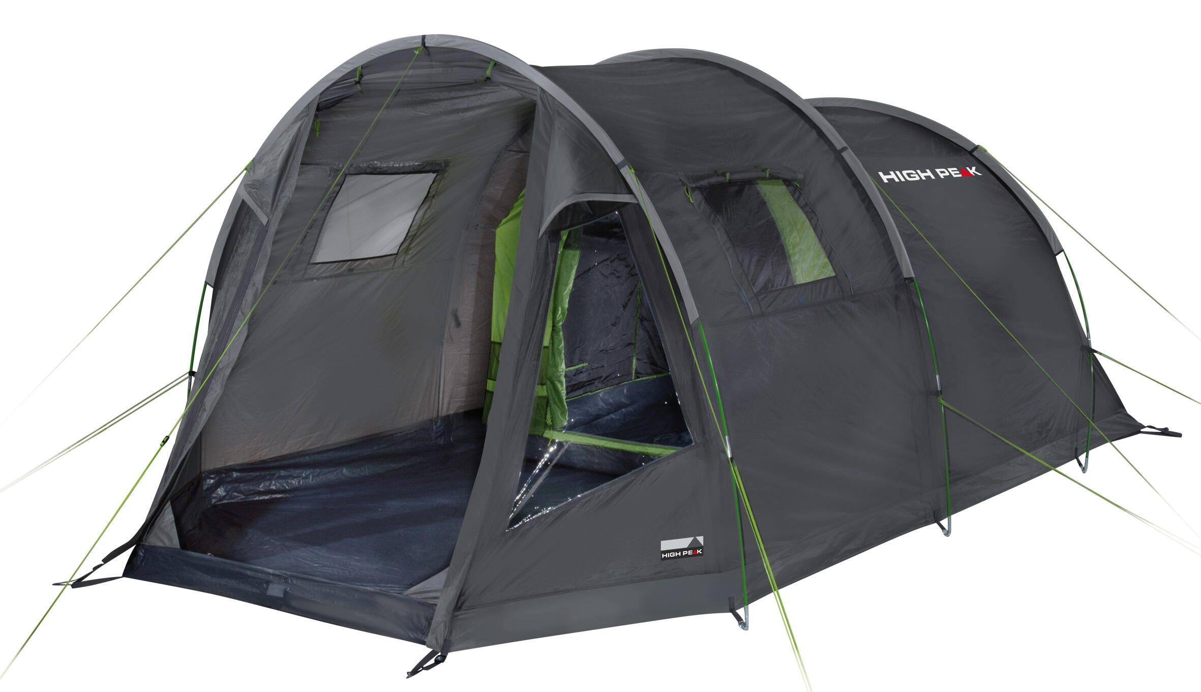 HIGH PEAK High Peak tunneltent Torri 4.0, ingenaaide tentvloer, 1,9 m stahoogte, PFC-vrij