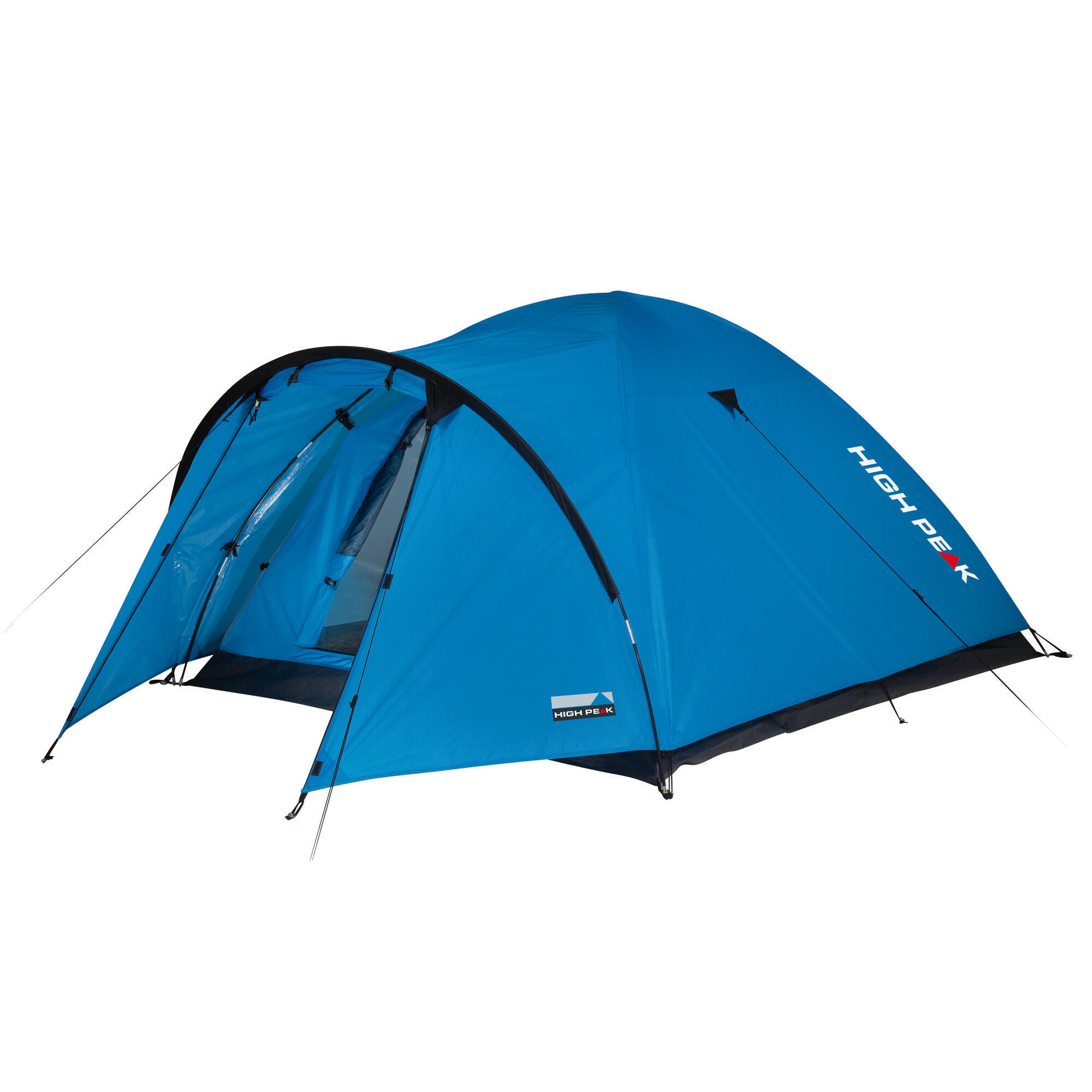 High Peak - Tente Dôme High Peak Narvik 4, Tente De Camping Avec Porche, Étanche, Sans Pfc - Tente - Bleu - 4 Places - Decathlon