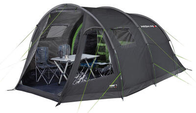 High peak tunneltent torri 5.0. ingenaaide tentvloer. 1.9 m stahoogte. pfc-vrij