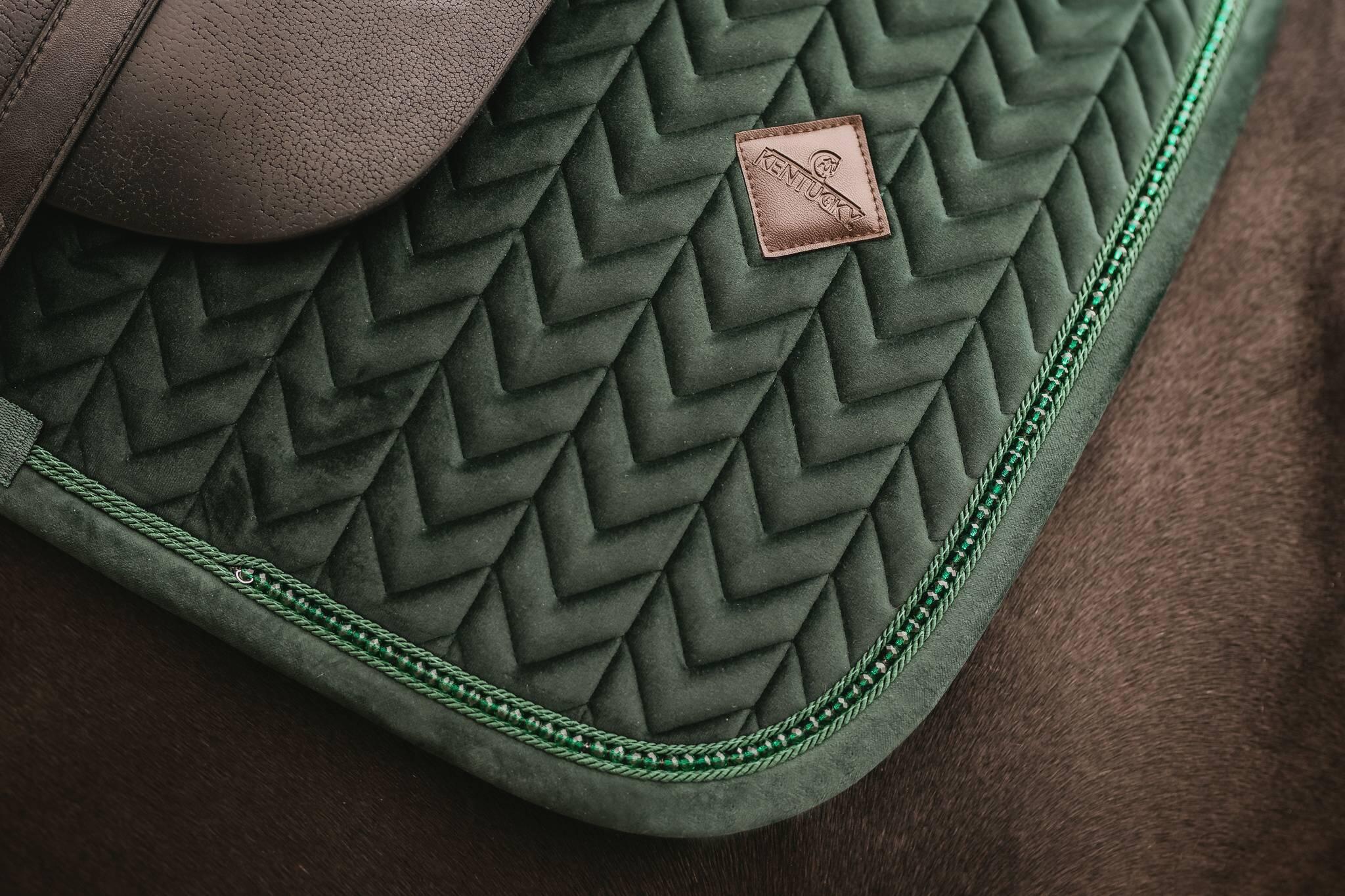 Tapis de selle Velours Greymelange Dressage - Boss Equestrian