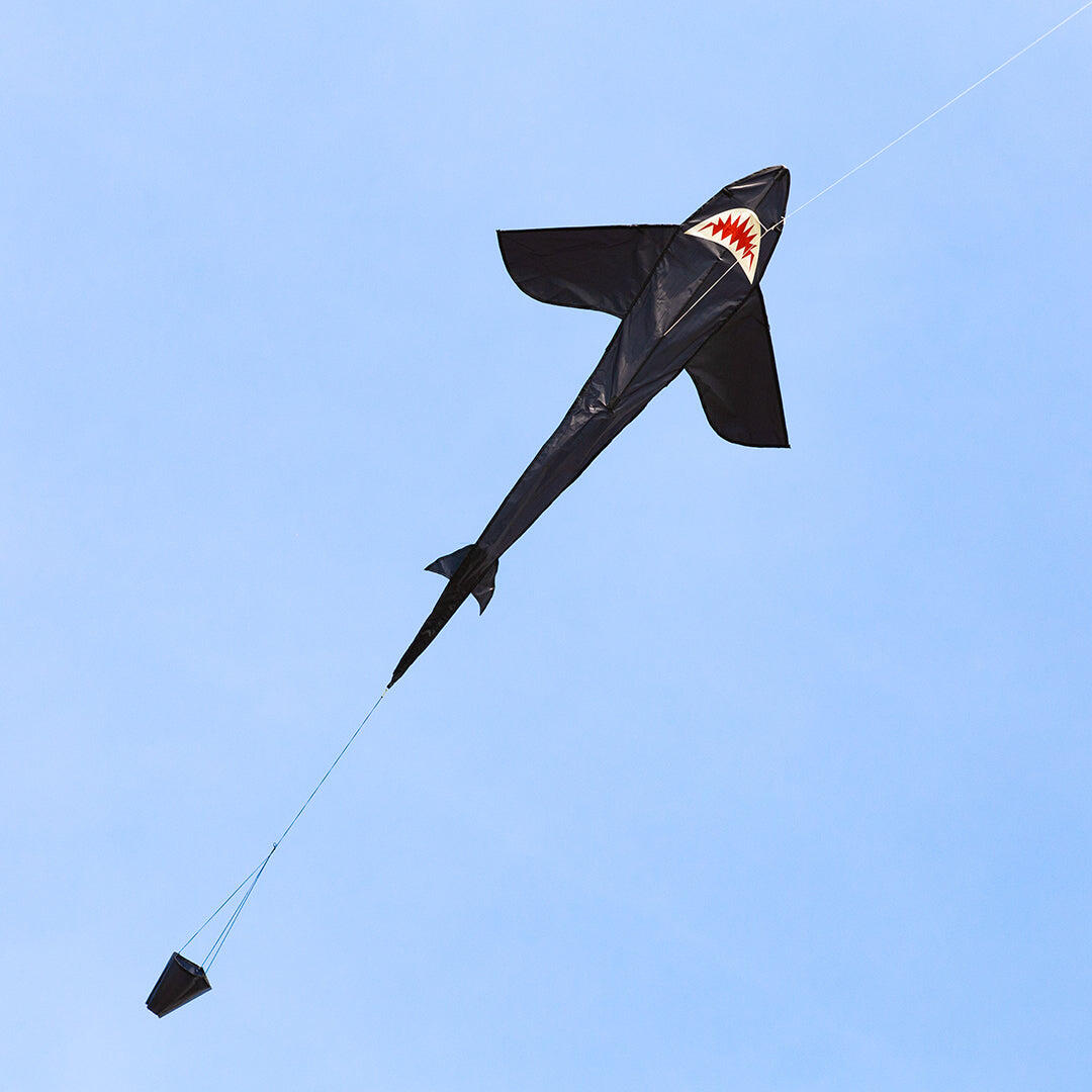 Pipa infantil HQ Shark Kite 5 102201 preta 95 x 150 cm 4/5