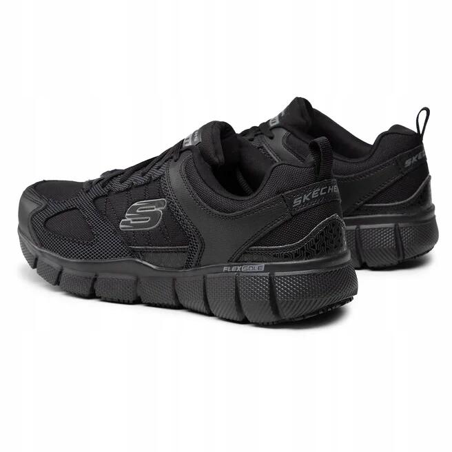 BUTY męskie SKECHERS wygodne WORK wytrzymałe 77152EC-BLK czarne 42,5 5/7