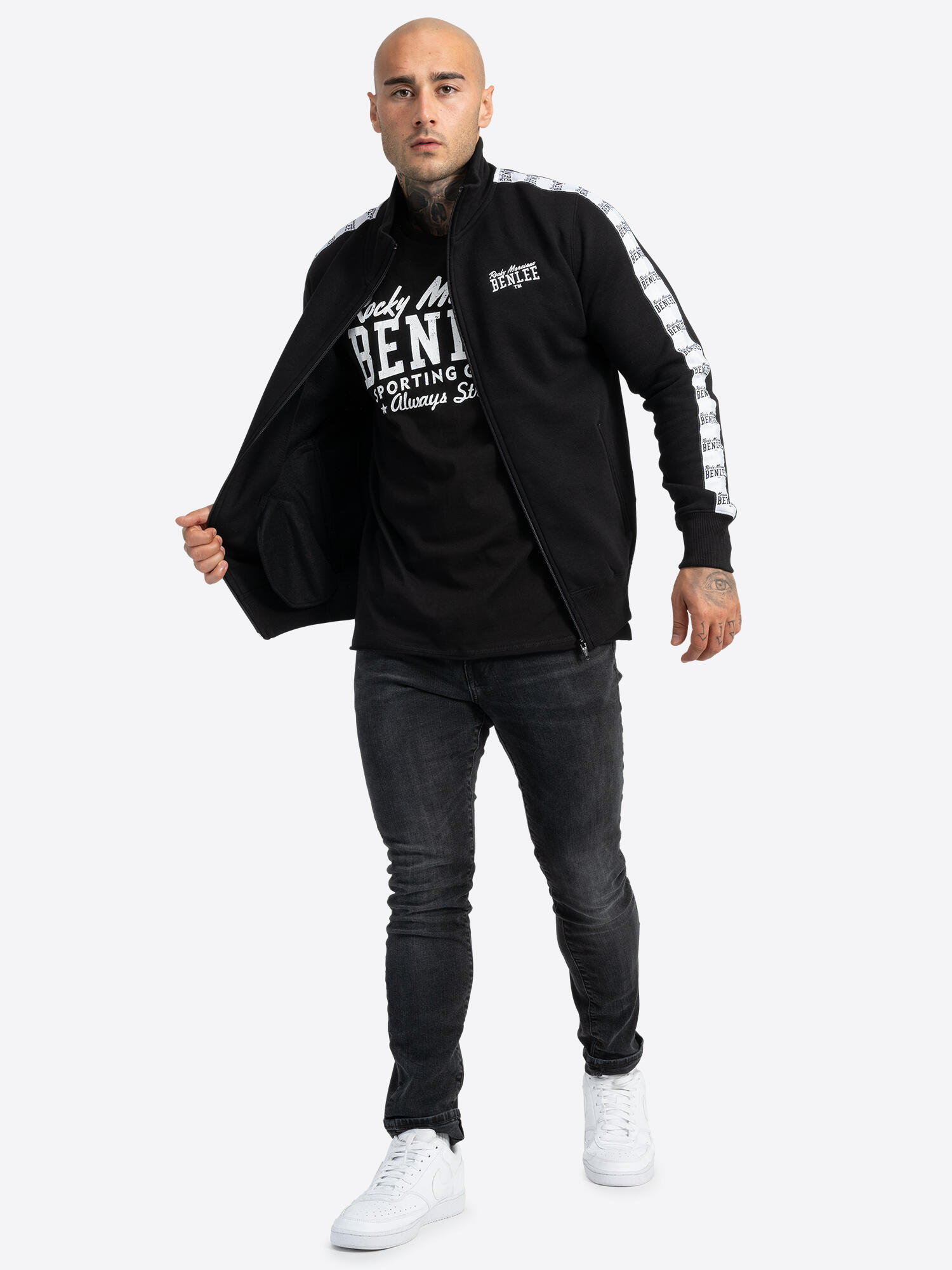 BENLEE Heren sweatjas met ritssluiting slim fit CUNINGHAM 4/7