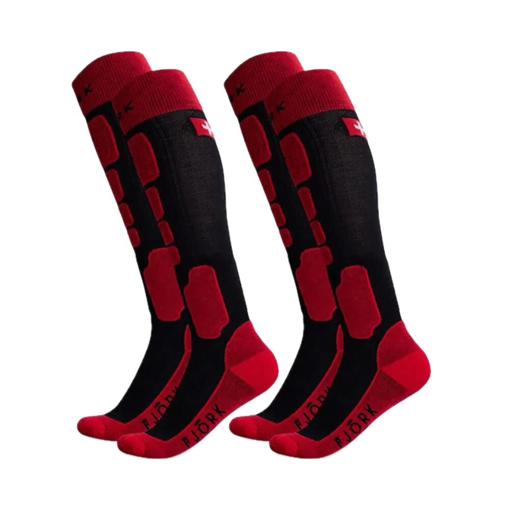 FJORK MERINO Merino Pro Team Ski 90 Sokken - Set van 2 paar