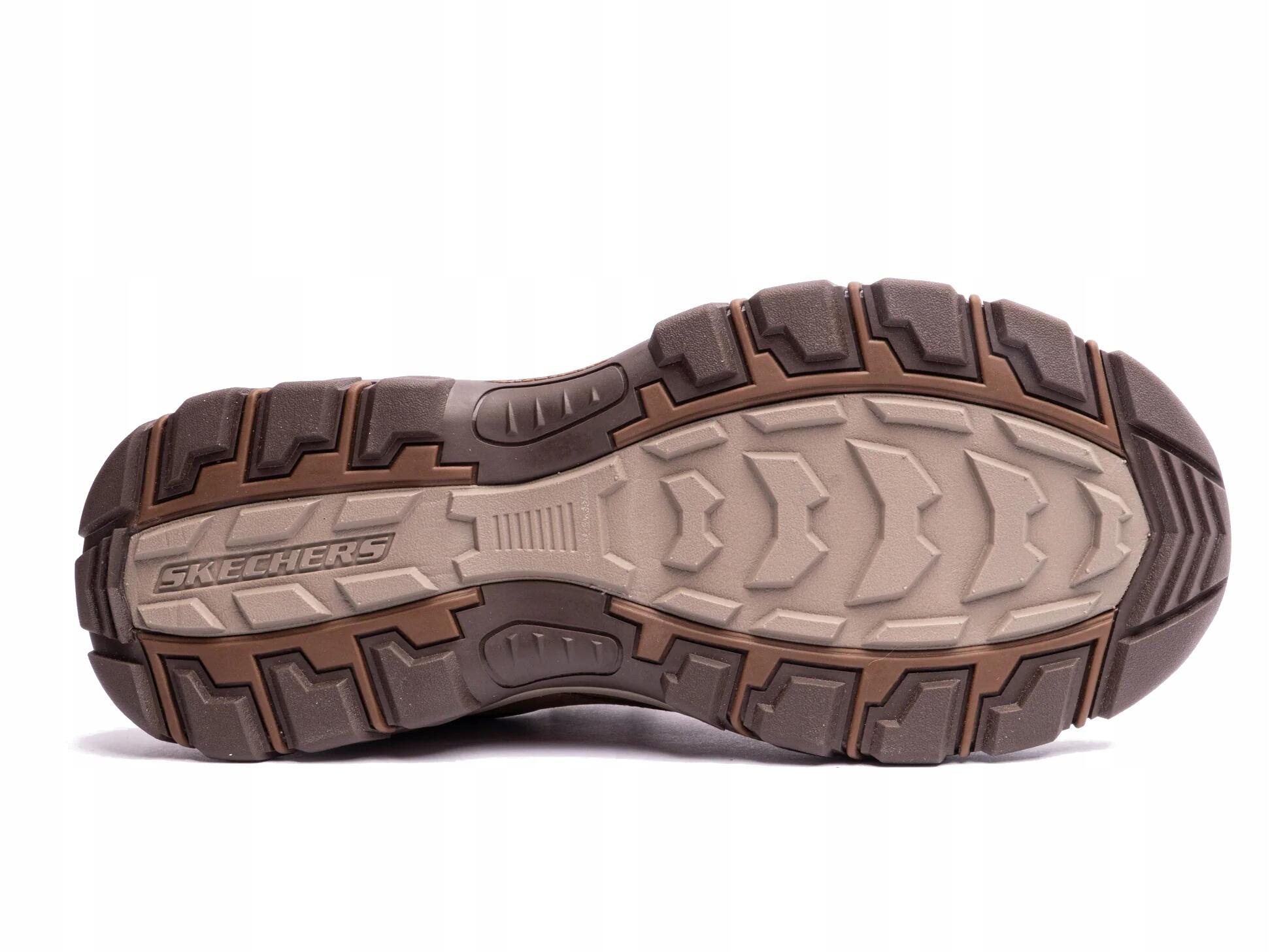 Buty męskie SKECHERS RELAXED FIT brązowe 204920-DSRT skórzane 45 6/6
