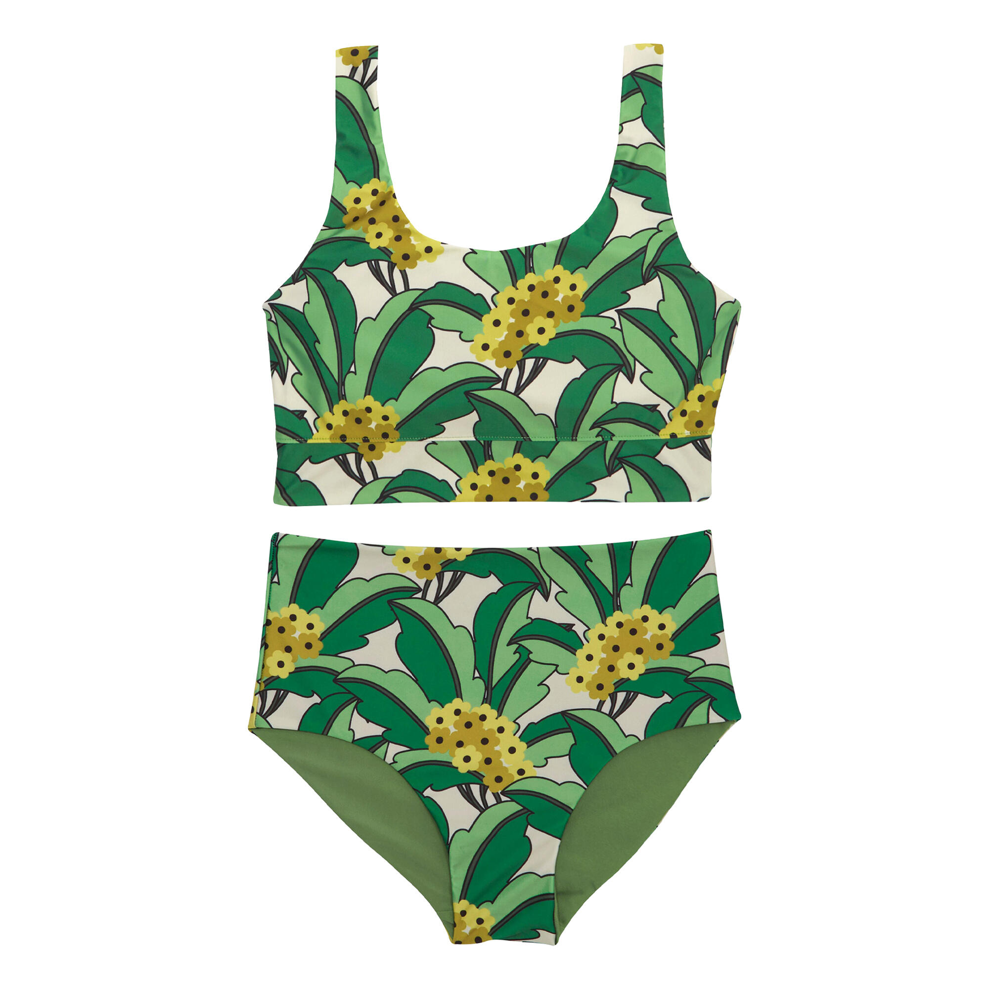 REGATTA Womens/Ladies Orla Kiely Tropical Reversible Bikini Set (Green)