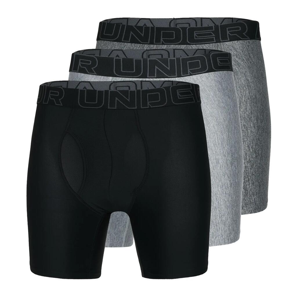 Boxer shorts Men Pack of 3 Figure hugging-UA PERFORMANCE TECH - SOLID 6 IN 3PK