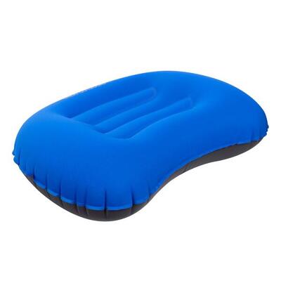 Napa ultra licht opblaasbaar kussen (oxford blauw/seal grijs)
