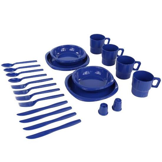 PicknickSet, Unifarben, 4 Personen Damen und Herren Dunkelblau