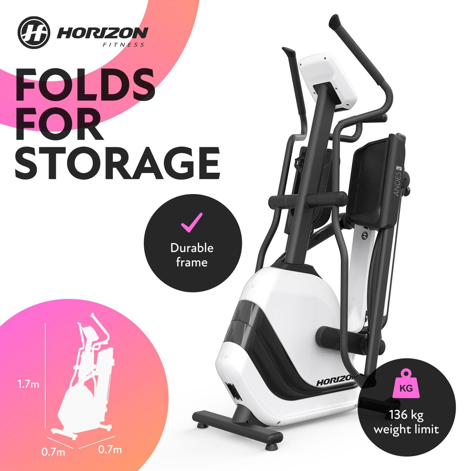 Andes 3.1 Horizon – Elliptique pliable, compact et performant pour la maison 7/8