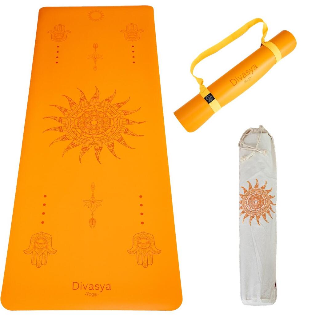 Non-Slip Yoga Mat | Pure Rubber Base & Japanese PU Surface | 8 Colors & Designs