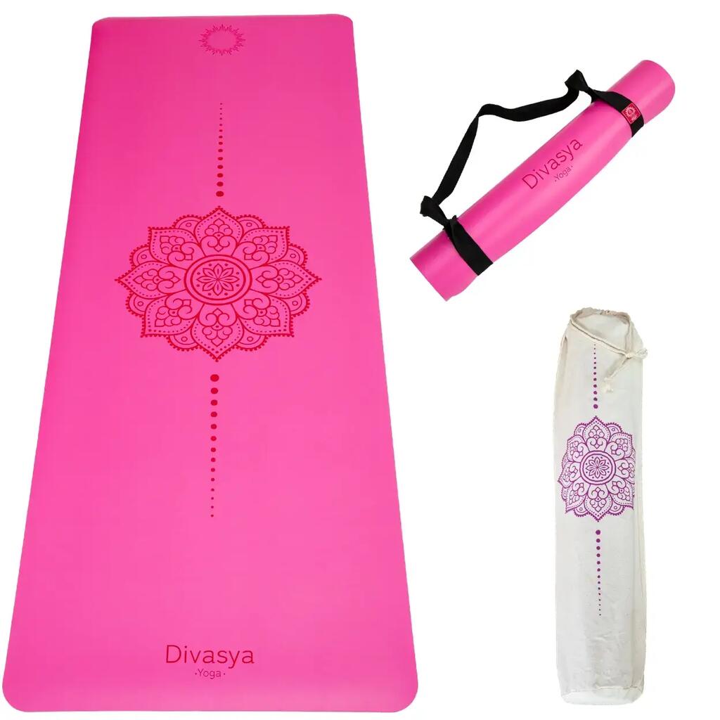 Non-Slip Yoga Mat | Pure Rubber Base & Japanese PU Surface | 8 Colors & Designs