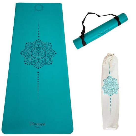 Tapis de yoga antidérapant: caoutchouc naturel & PU japonais, 8 yoga designs