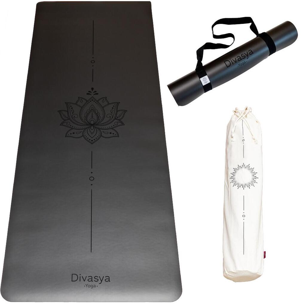 Non-Slip Yoga Mat | Pure Rubber Base & Japanese PU Surface | 8 Colors & Designs