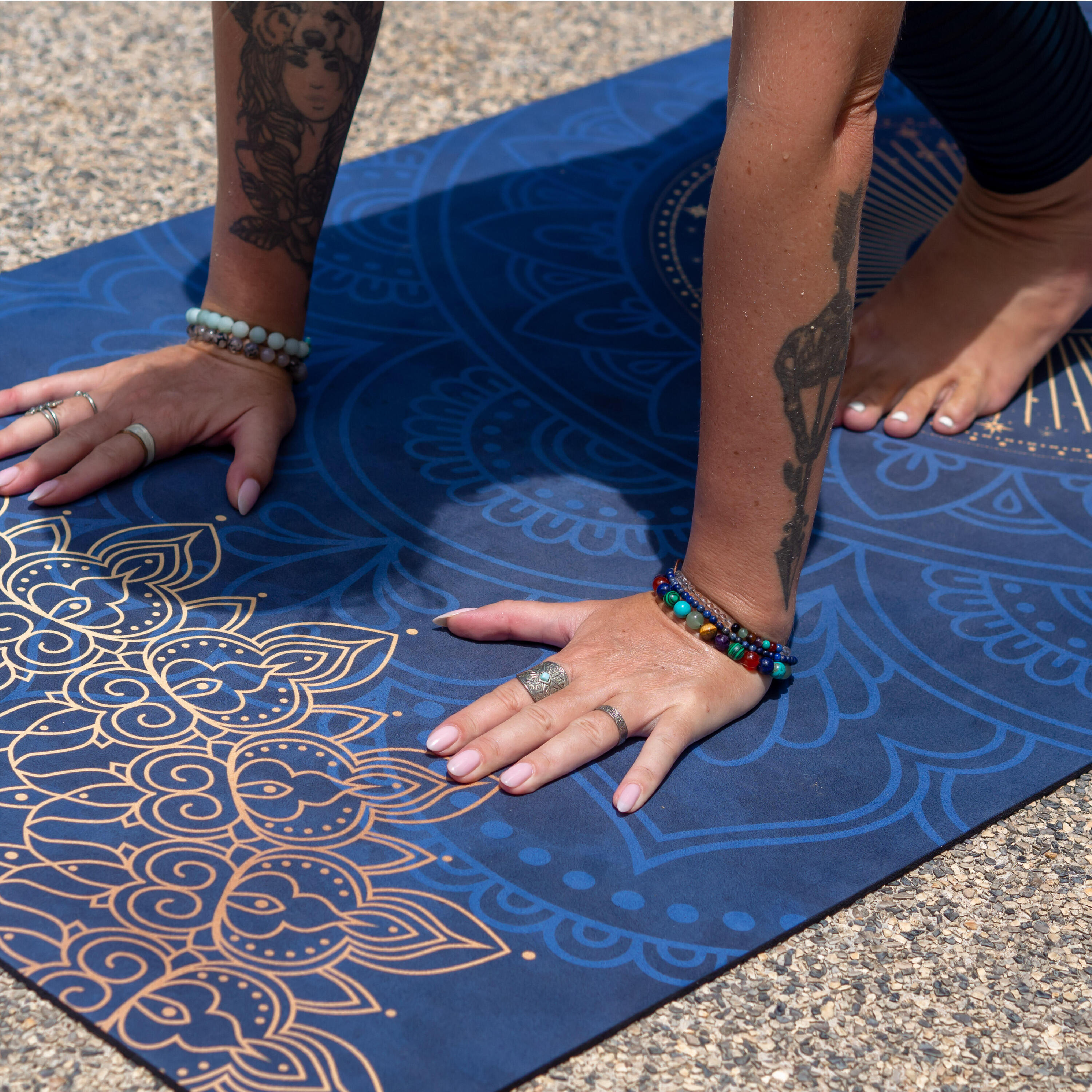 Tappetino yoga in microfibra riciclata e gomma naturale | in 3 colori e design 4/7