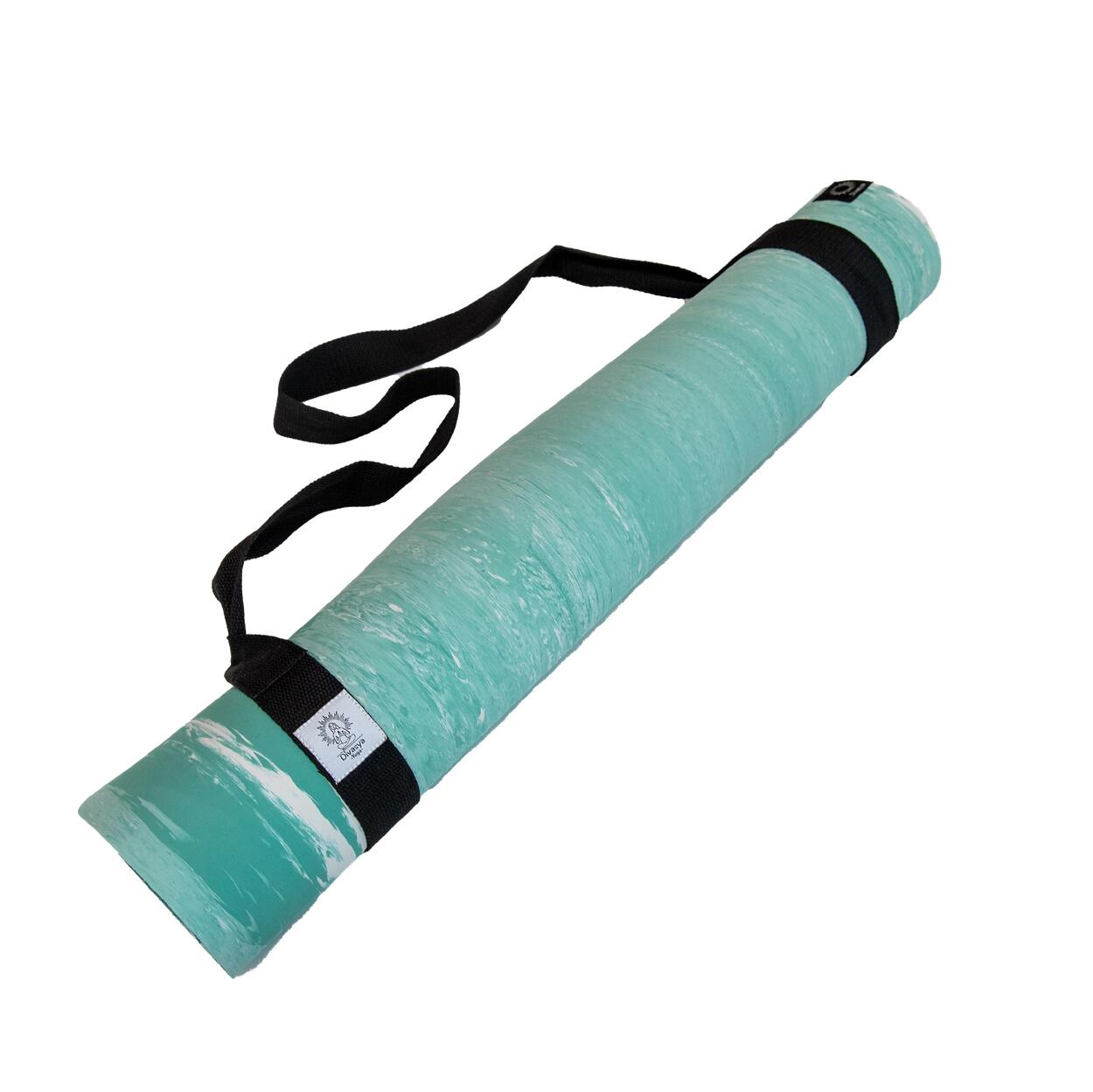 DIVASYA Tapis De Yoga Antidérapant De Qualité Supérieure : Caoutchouc Naturel Antidérapant Et Surface De Préhension Professionnelle