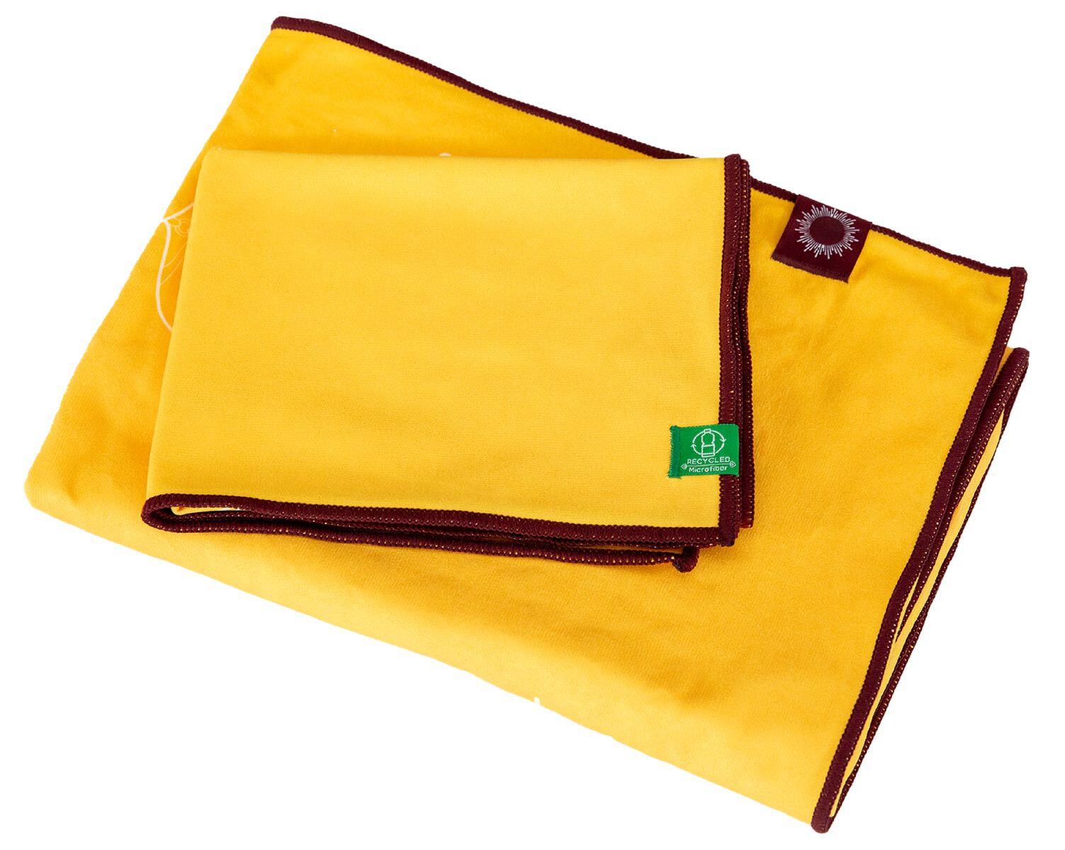 Yoga Handtuch Set: rutschfest durch Silikon-Wabenstruktur, in 6 Farben & Designs 6/7