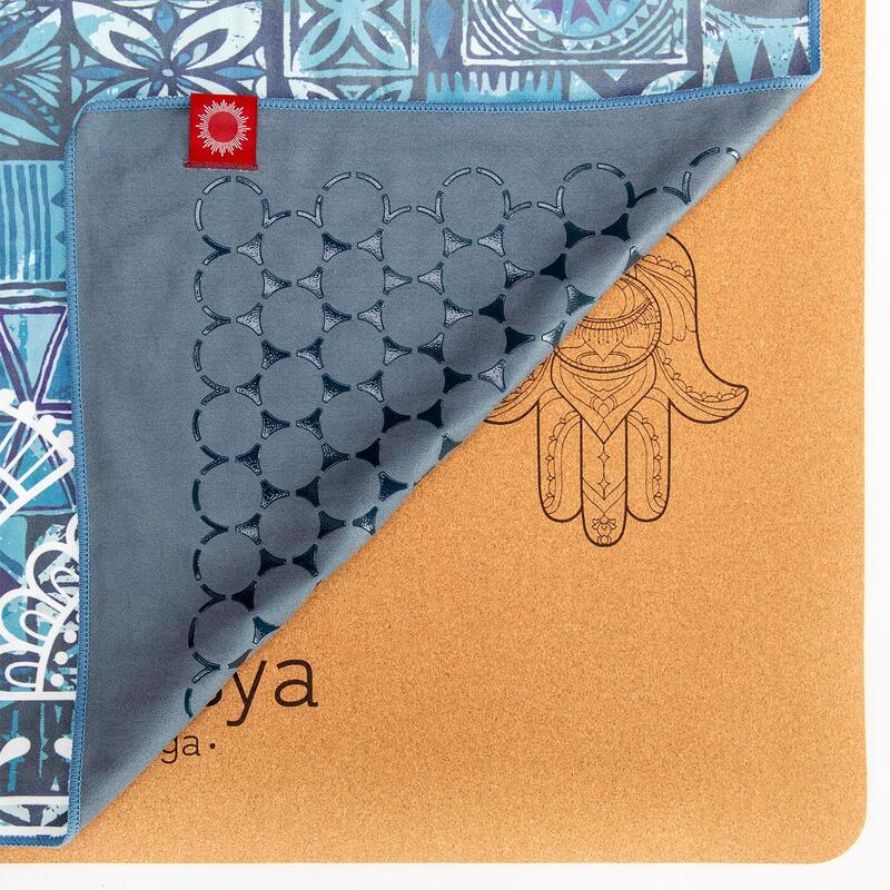 Set de serviettes de yoga : antidérapantes grâce à leur structure en silicone