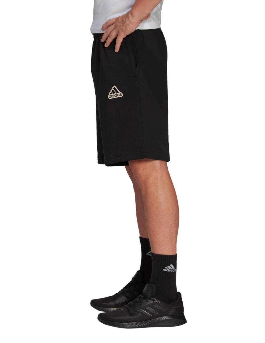 Pantalon pour homme Adidas Feelcomfy en tissu éponge français noir. 3/6