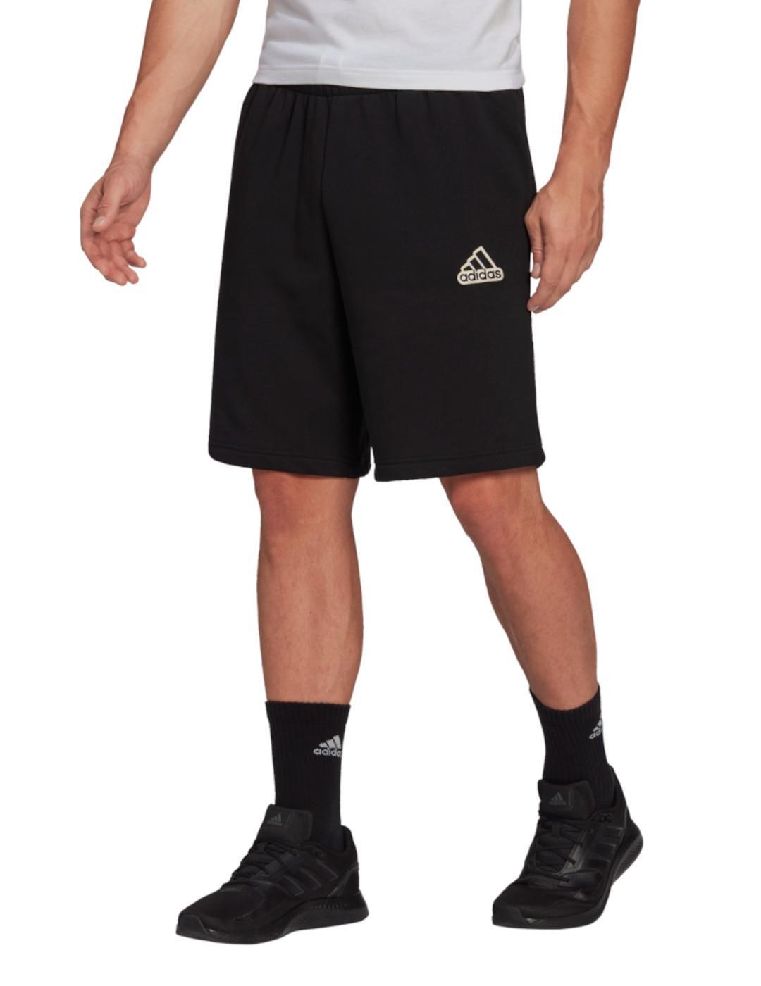 Pantalon pour homme Adidas Feelcomfy en tissu éponge français noir. 2/6