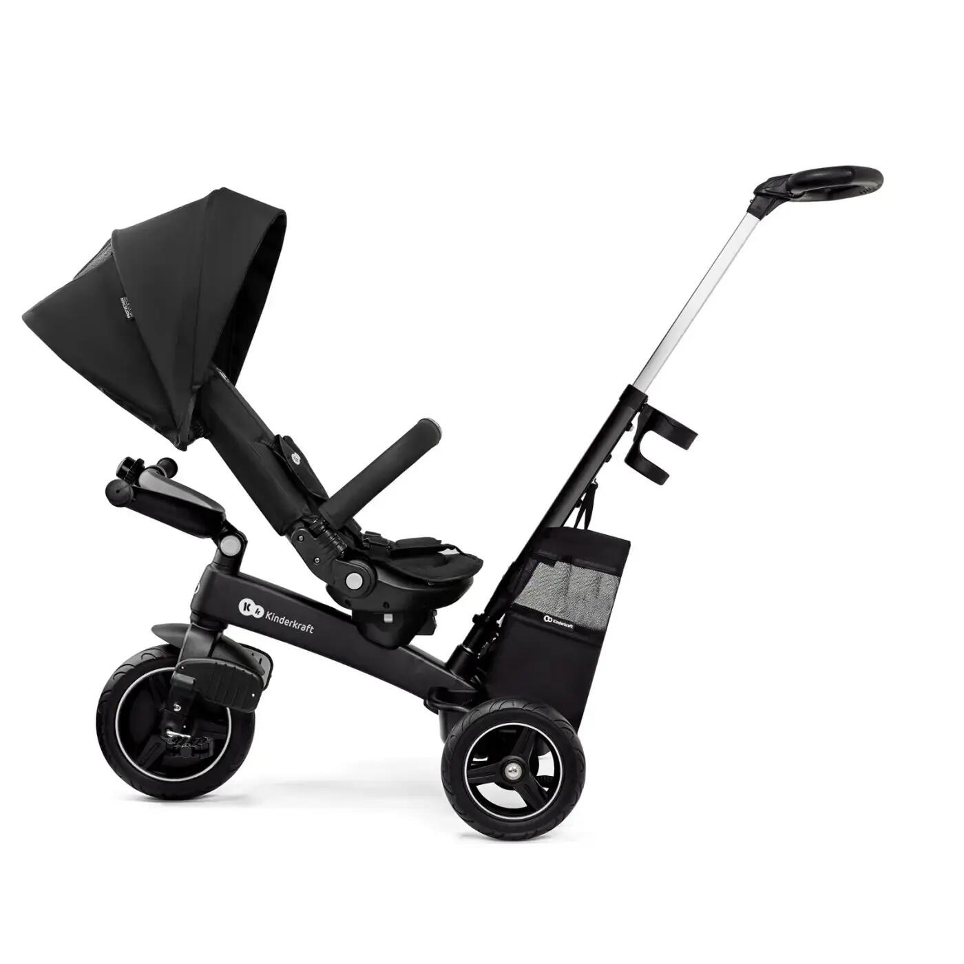 TRICICLETA KINDERKRAFT EASYTWIST, BLACK 4/14