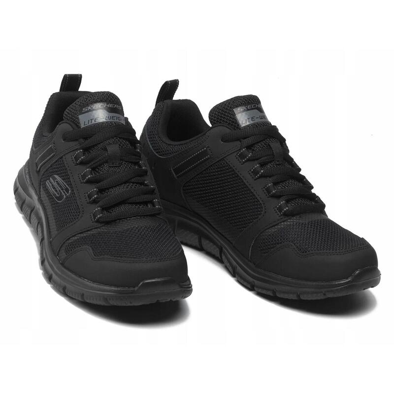 Buty na co dzień na trening męskie SKECHERS TRACK KNOCKHILL skóra