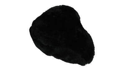 Fietszadelhoes bont zwart - stadsfiets dames/heren