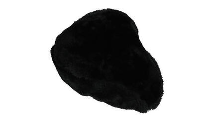 Housse de selle de vélo Fourrure noire - Ville Vélo Femme/Homme