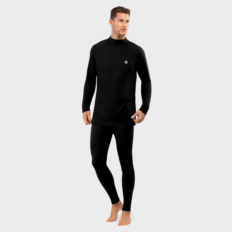 Herren Wintersport thermo-baselayer SLUSH Black Siroko Schwarz