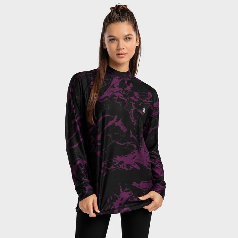 Dames Wintersport thermisch ondershirt Slush-W Grape Siroko Zwart