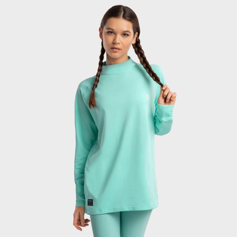 Dames Wintersport thermisch ondershirt SLUSH-W Turquoise Siroko Turquoise