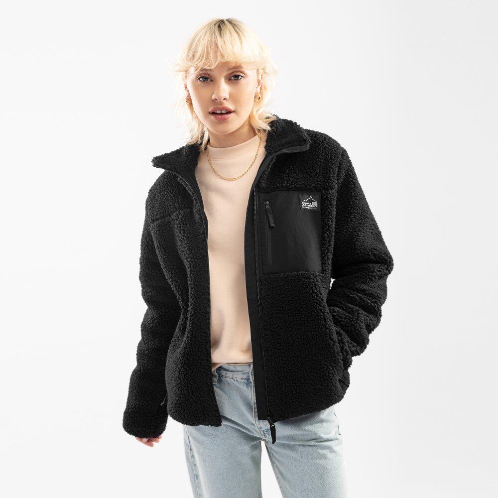 SIROKO Damen Lifestyle sherpajacke für Blackcomb-W Siroko Schwarz