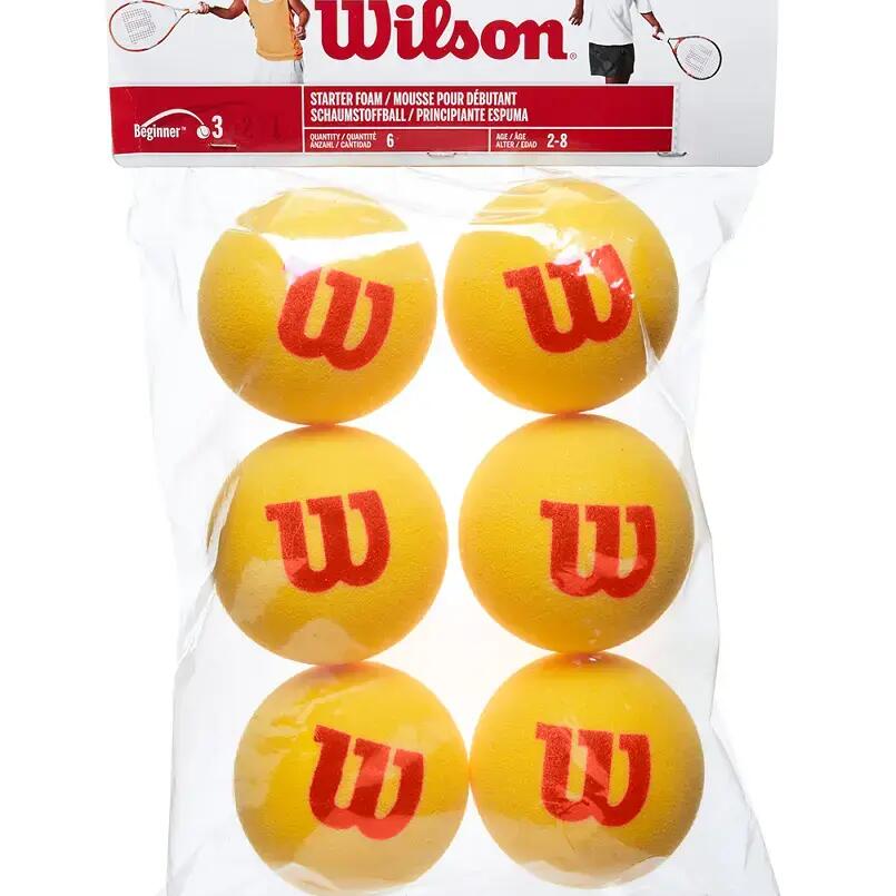 Wilson Starter Tour Foam Tennis Balls - 6 Pack