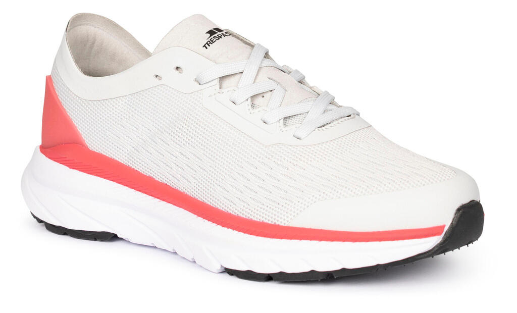 2058 Trespass Zariah Damen Lightweight Trainer Grau - Weiß/Rot 2/7