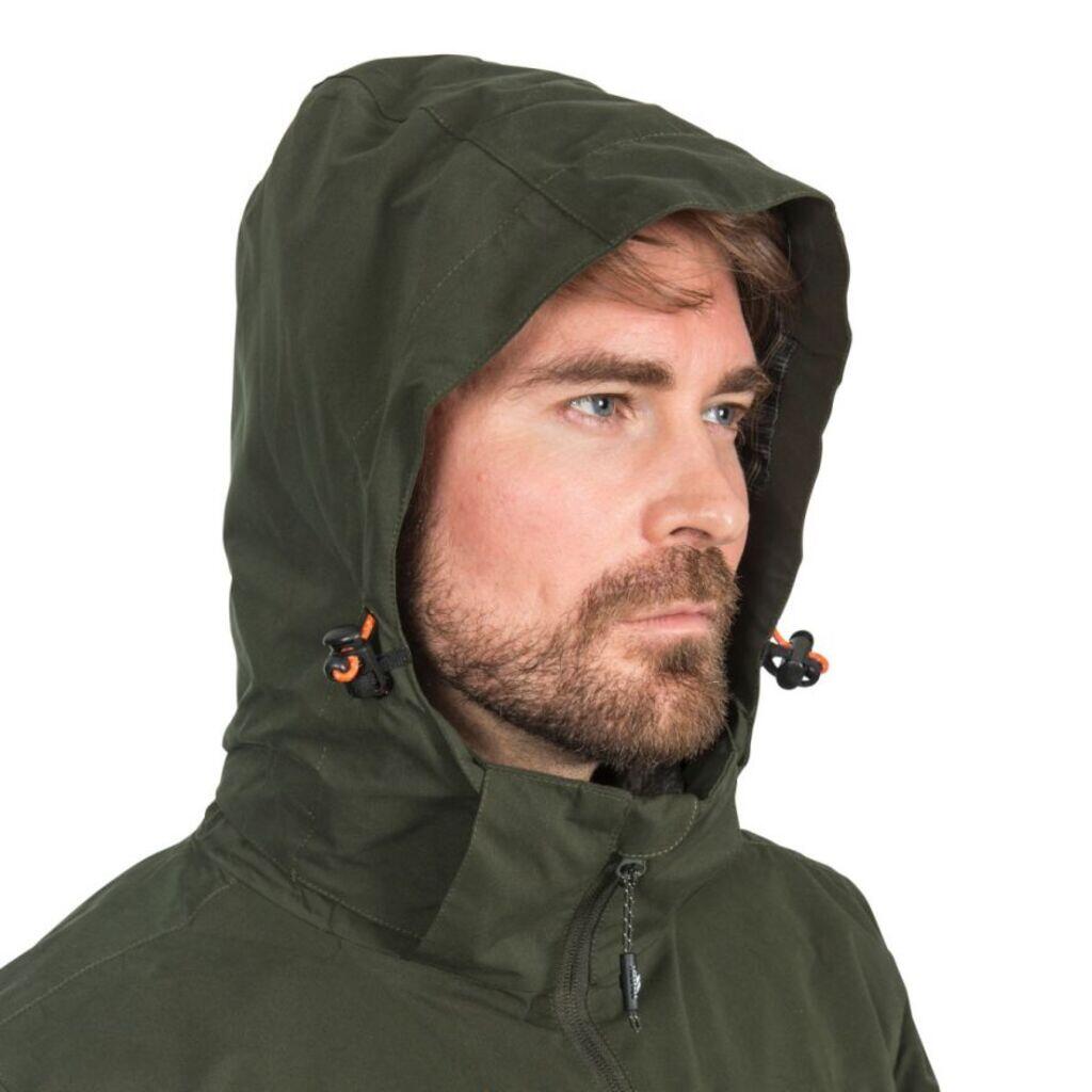 Giacca uomo Trespass Weir impermeabile con fodera a quadri 4/7