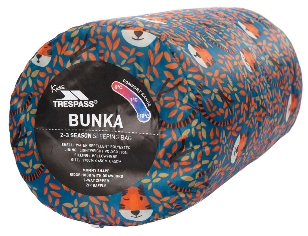 Sac de couchage enfant Trespass BUNKA momie polyester 3 saisons 3/6