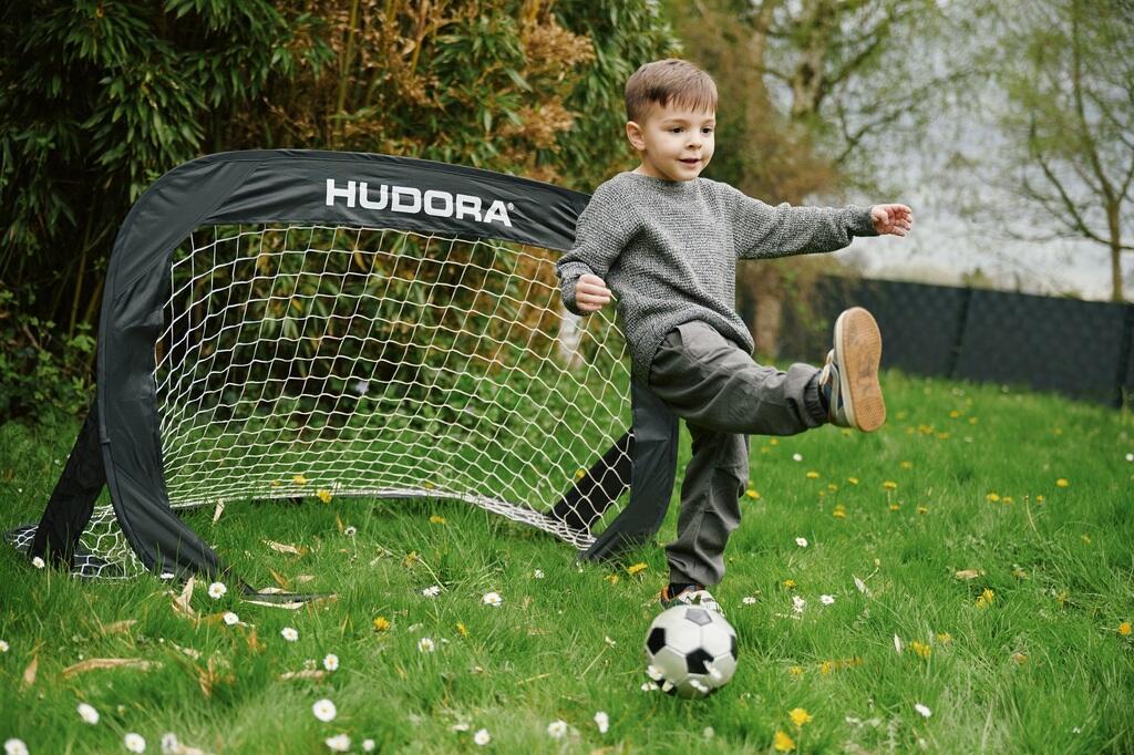 Set di 2 porte da calcio pop-up Hudora 3/7