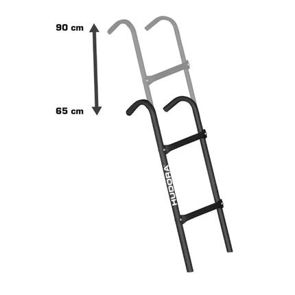 Échelle Hudora pour trampoline acier thermolaqué, réglable