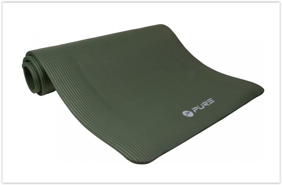 PURE2IMPROVE Tappetino fitness NBR 180 x 80 x 1,5 cm - verde scuro 4/7