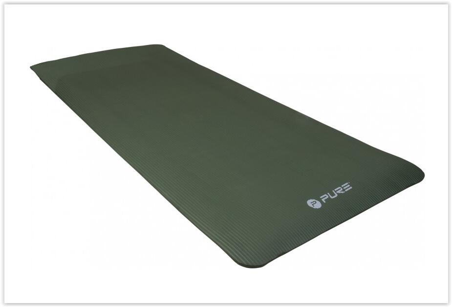 PURE2IMPROVE Tappetino fitness NBR 180 x 80 x 1,5 cm - verde scuro 2/7