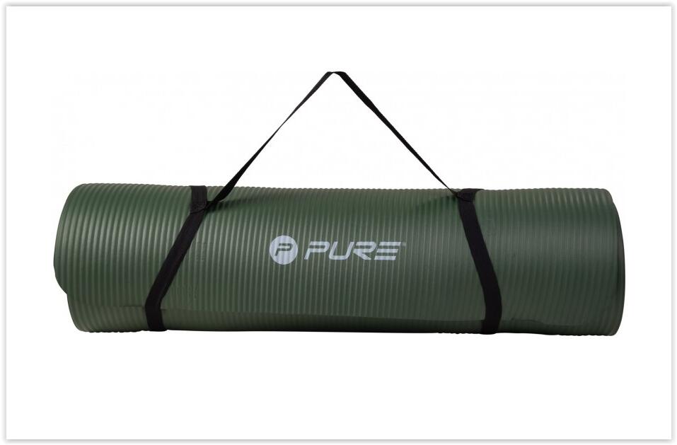 PURE2IMPROVE Tappetino fitness NBR 180 x 80 x 1,5 cm - verde scuro 3/7