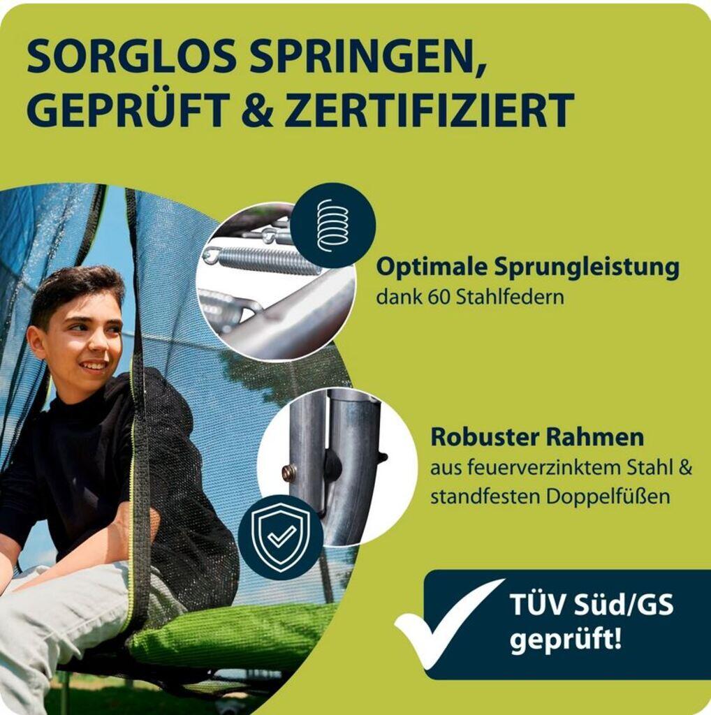 Trampolin Fabulous 300V mit Sicherheitsnetz 4/7
